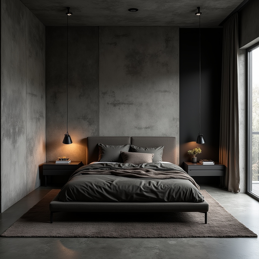modern dark bedroom 12