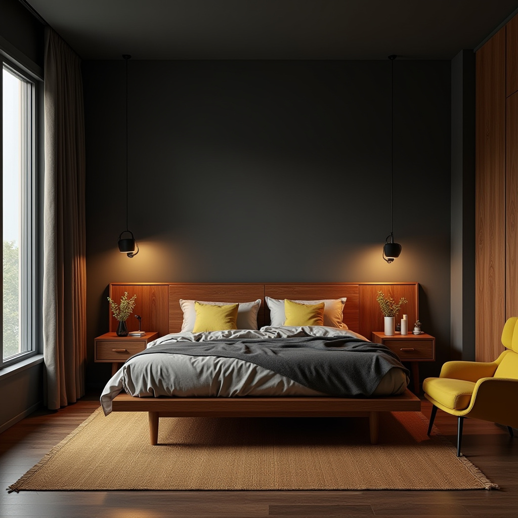 modern dark bedroom 14