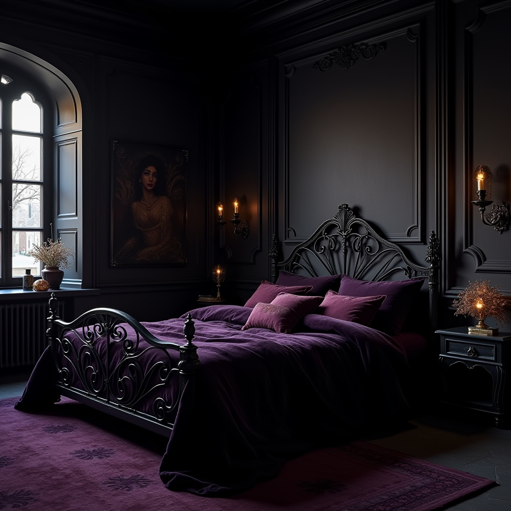 modern dark bedroom 17