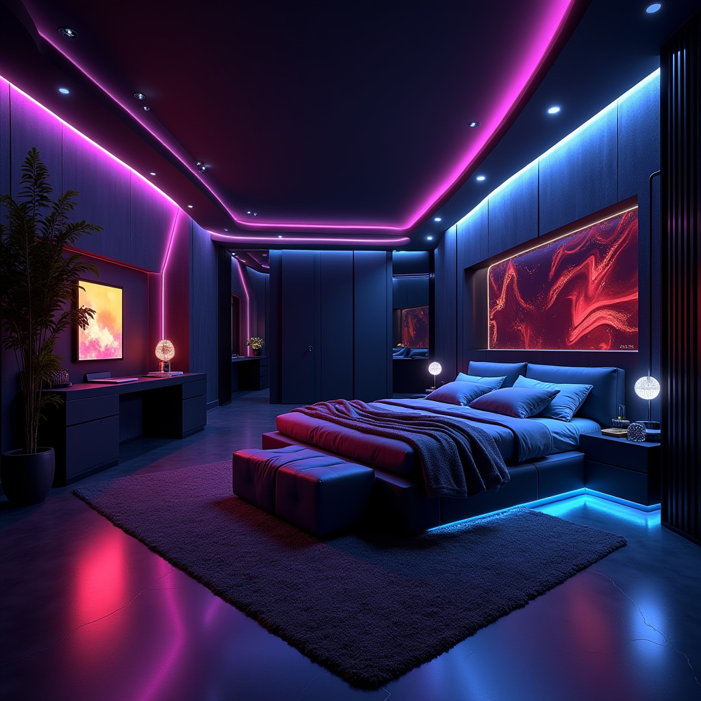 modern dark bedroom 19