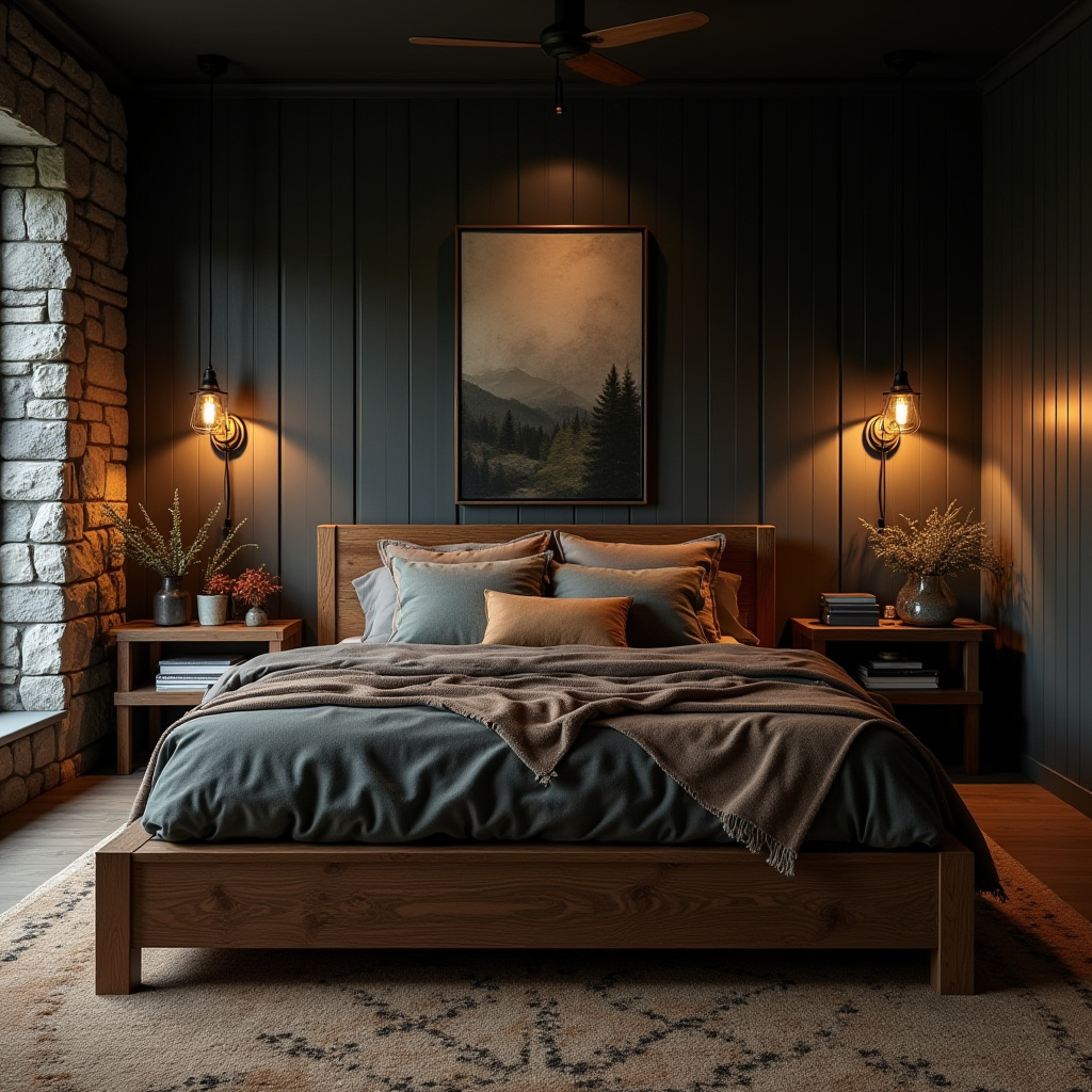modern dark bedroom 25
