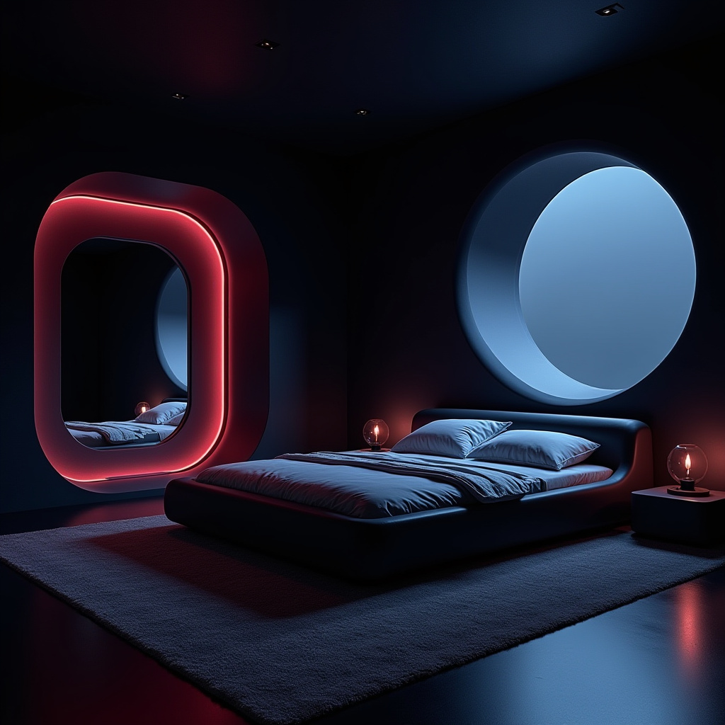 modern dark bedroom 28