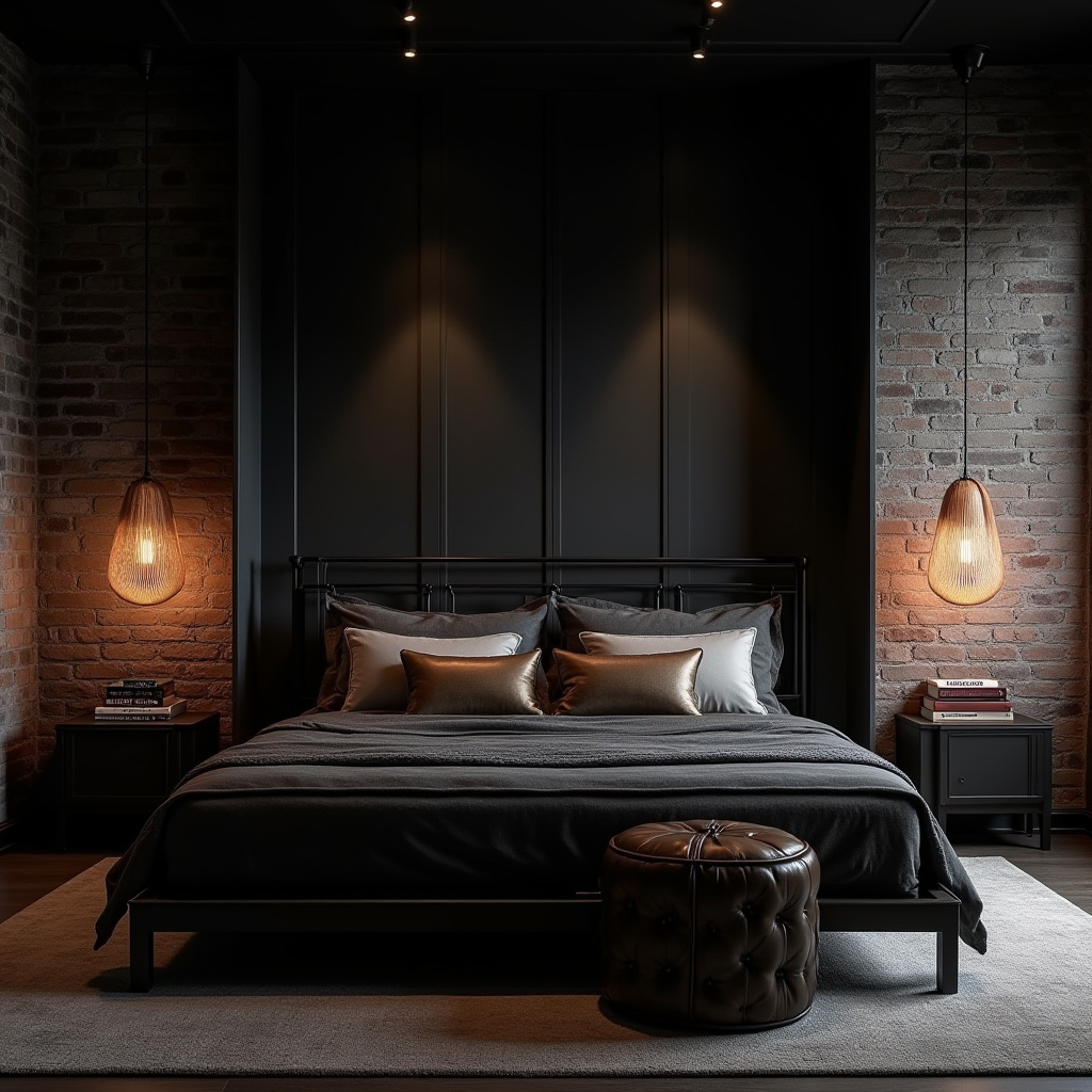 modern dark bedroom 34