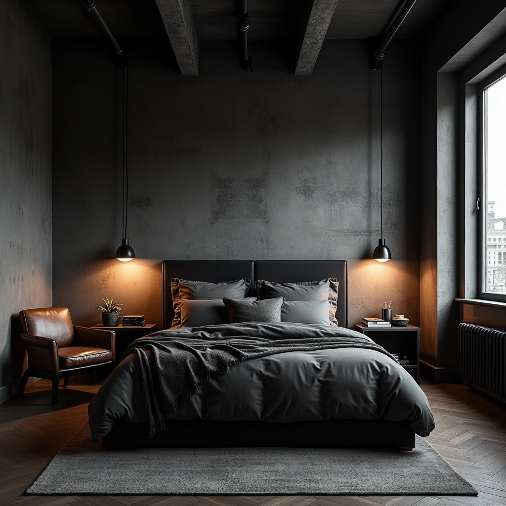 modern dark bedroom 4