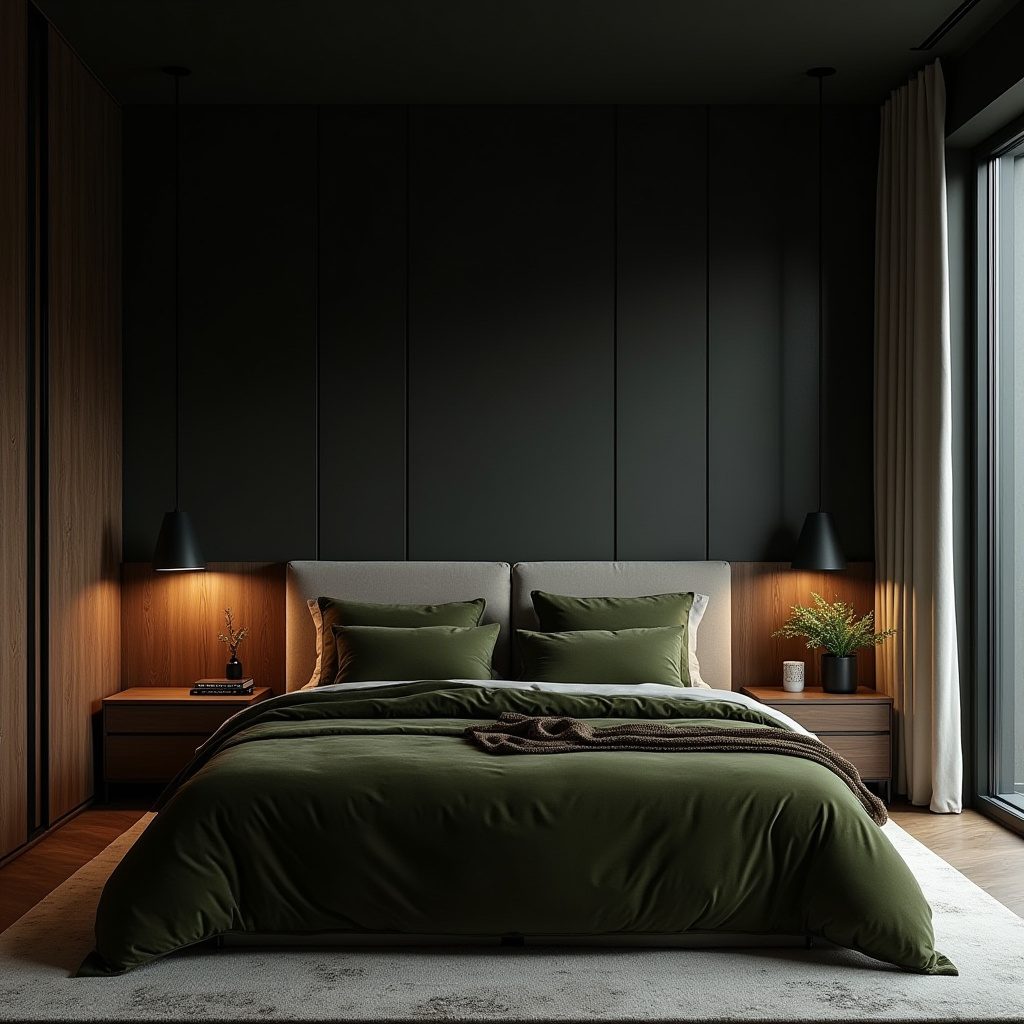 modern dark bedroom 7