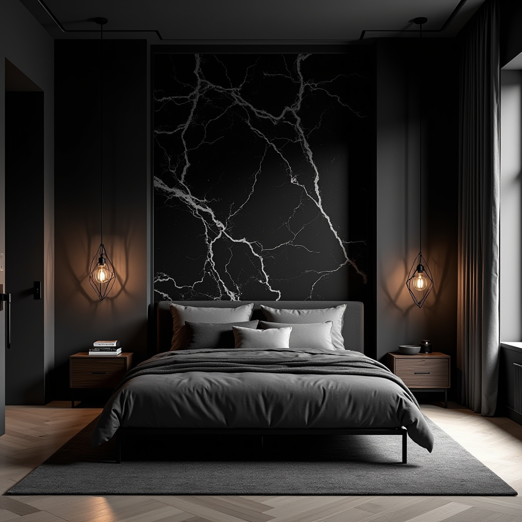 modern dark bedroom 9