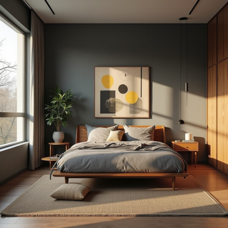modern gray bedroom 11