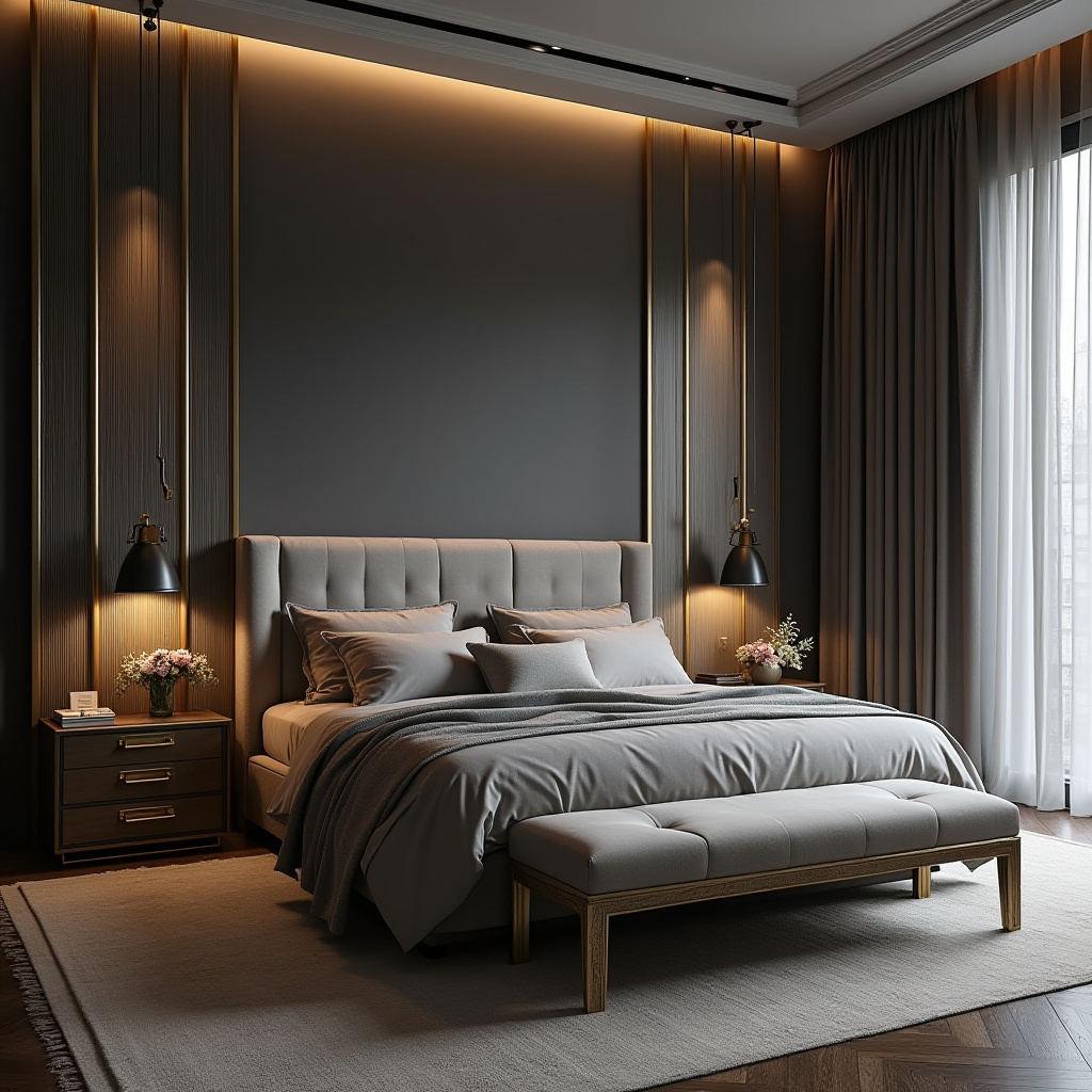 modern gray bedroom 21
