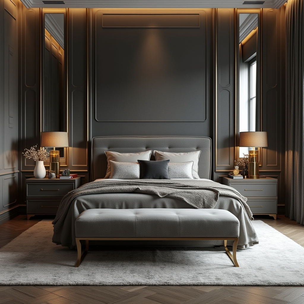 modern gray bedroom 22