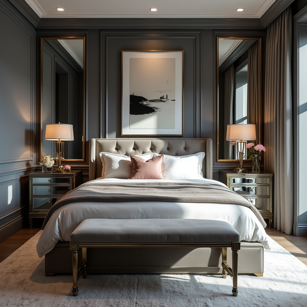 modern gray bedroom 31