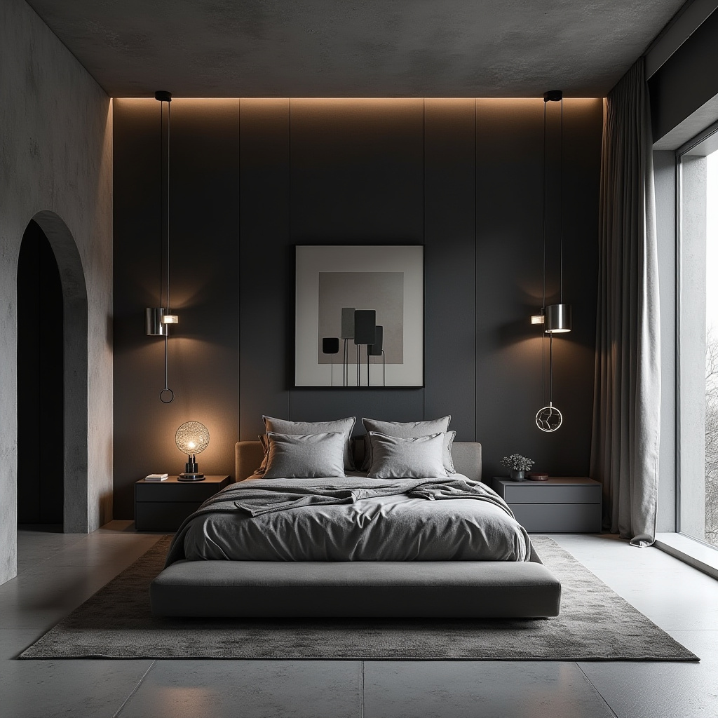 modern gray bedroom 36