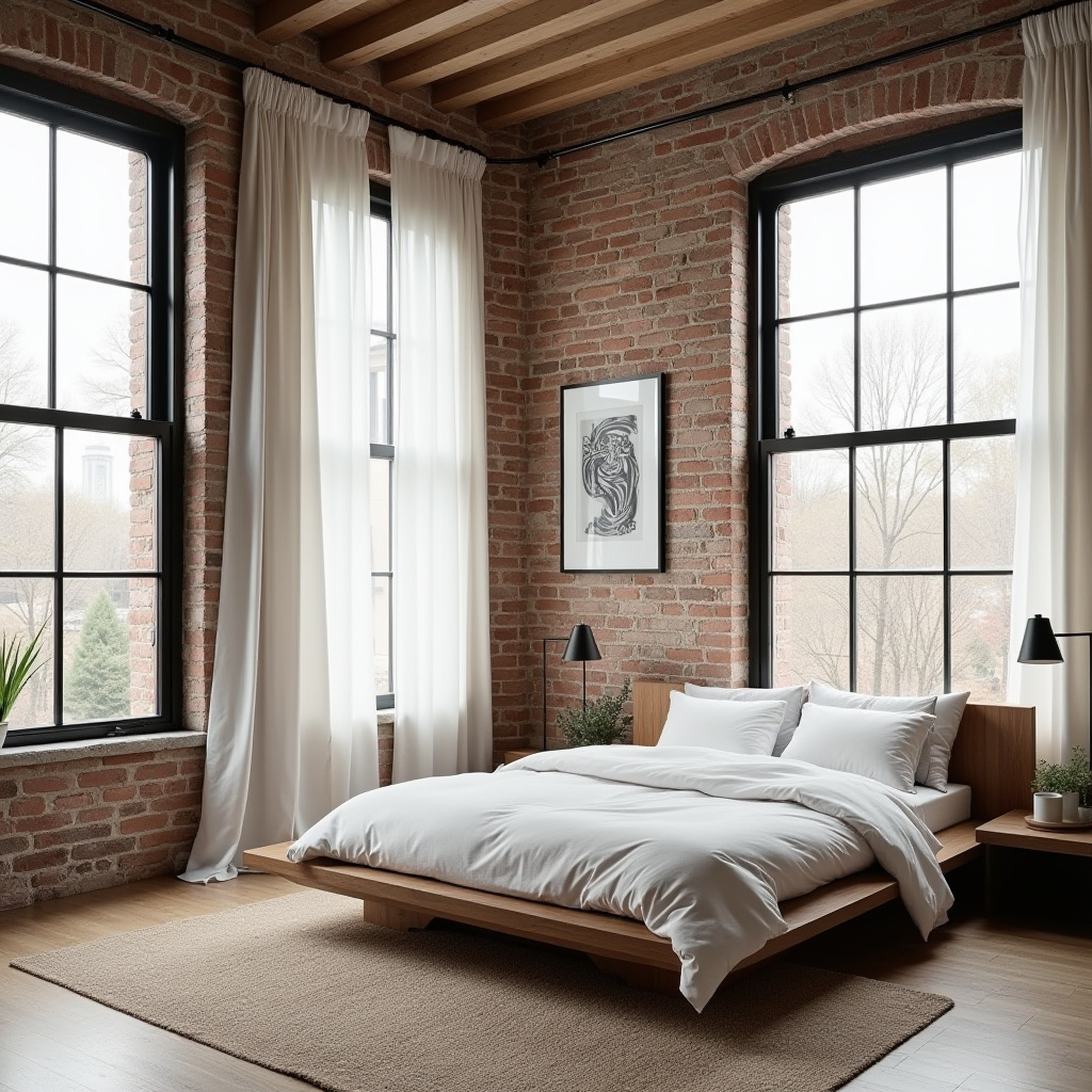 modern loft bedroom 1