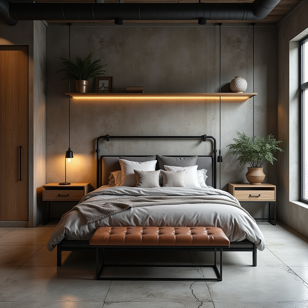 modern loft bedroom 14