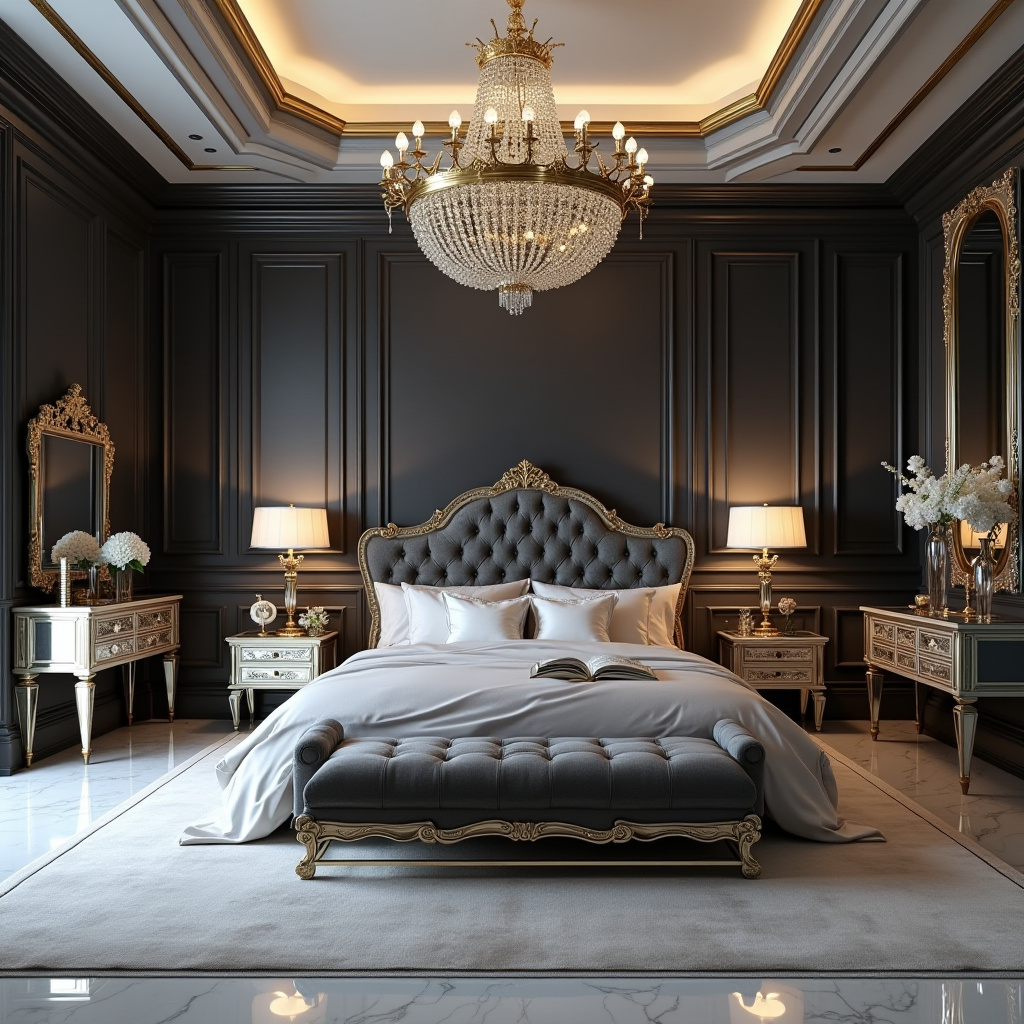 modern luxury grey bedroom ideas 17