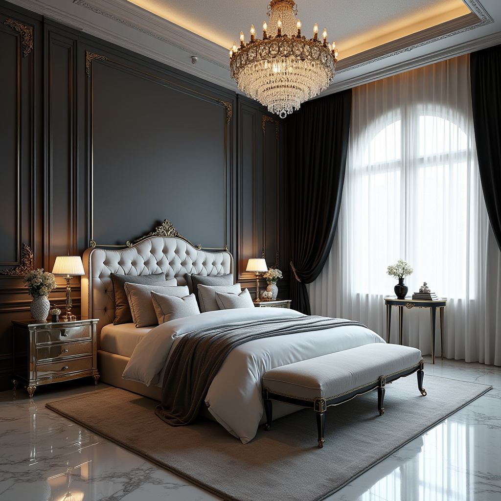 modern luxury grey bedroom ideas 18