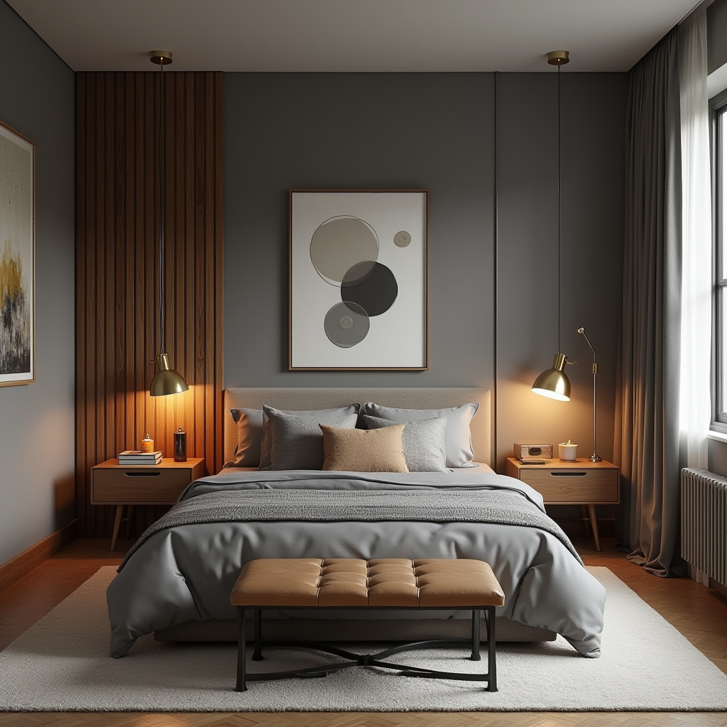 modern luxury grey bedroom ideas 23