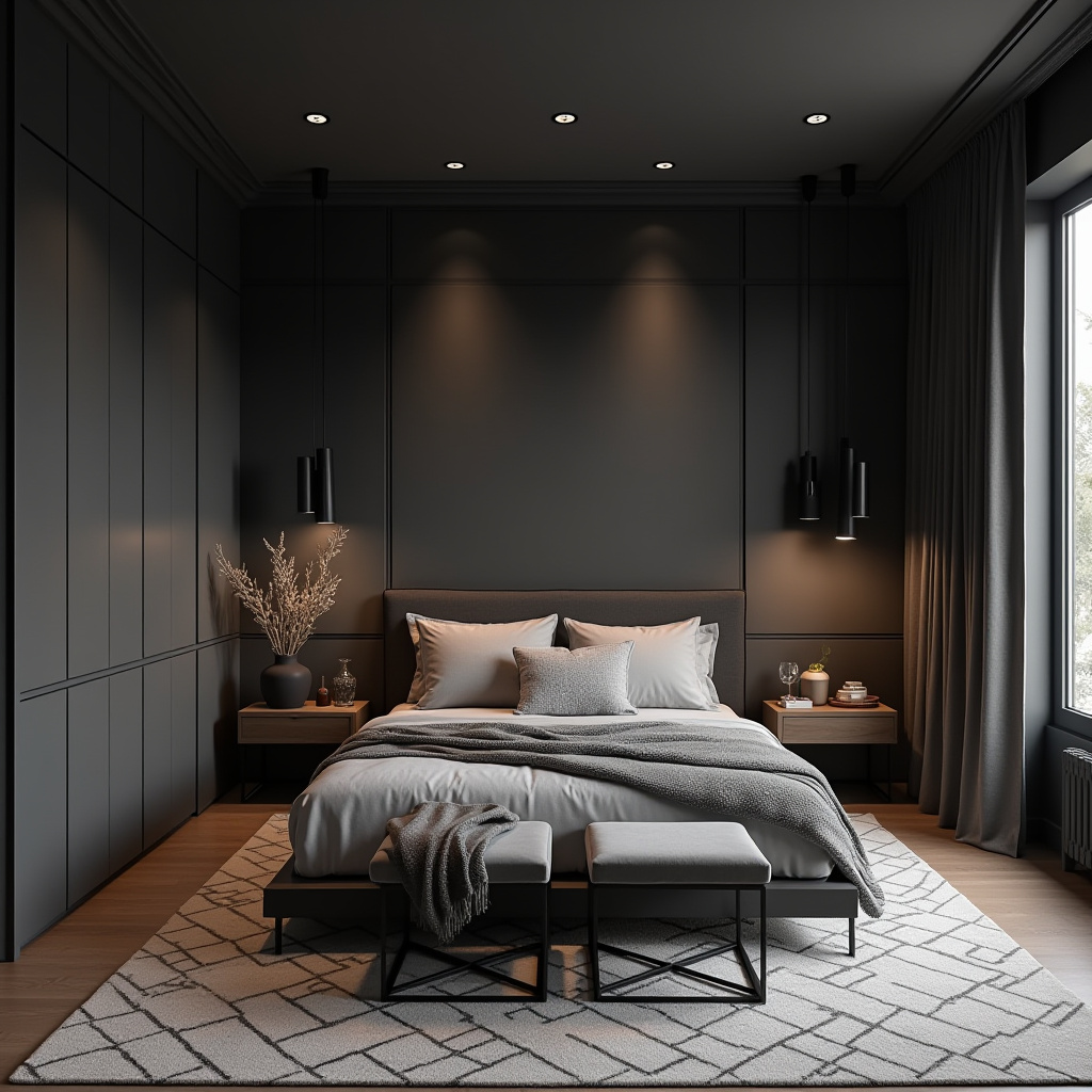 modern luxury grey bedroom ideas 3