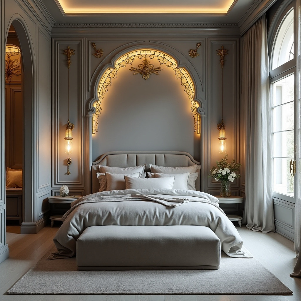 modern luxury grey bedroom ideas 35
