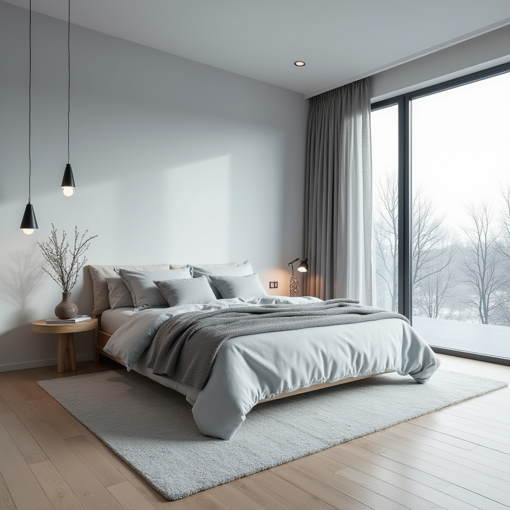 modern luxury grey bedroom ideas 37