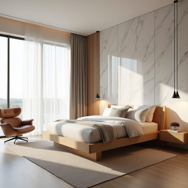 modern luxury master suite bedroom design 1