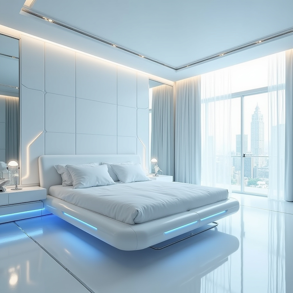 modern luxury master white bedroom 11