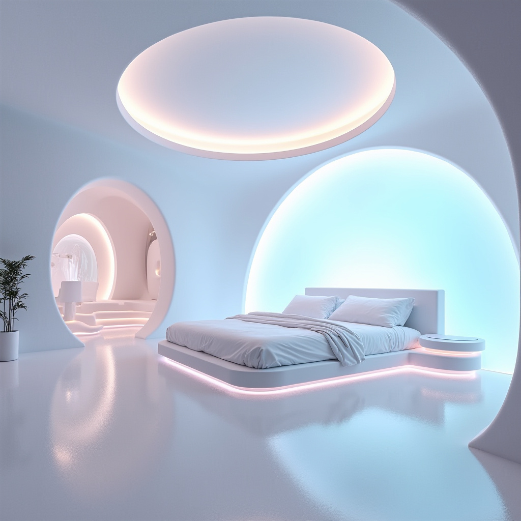 modern luxury master white bedroom 21