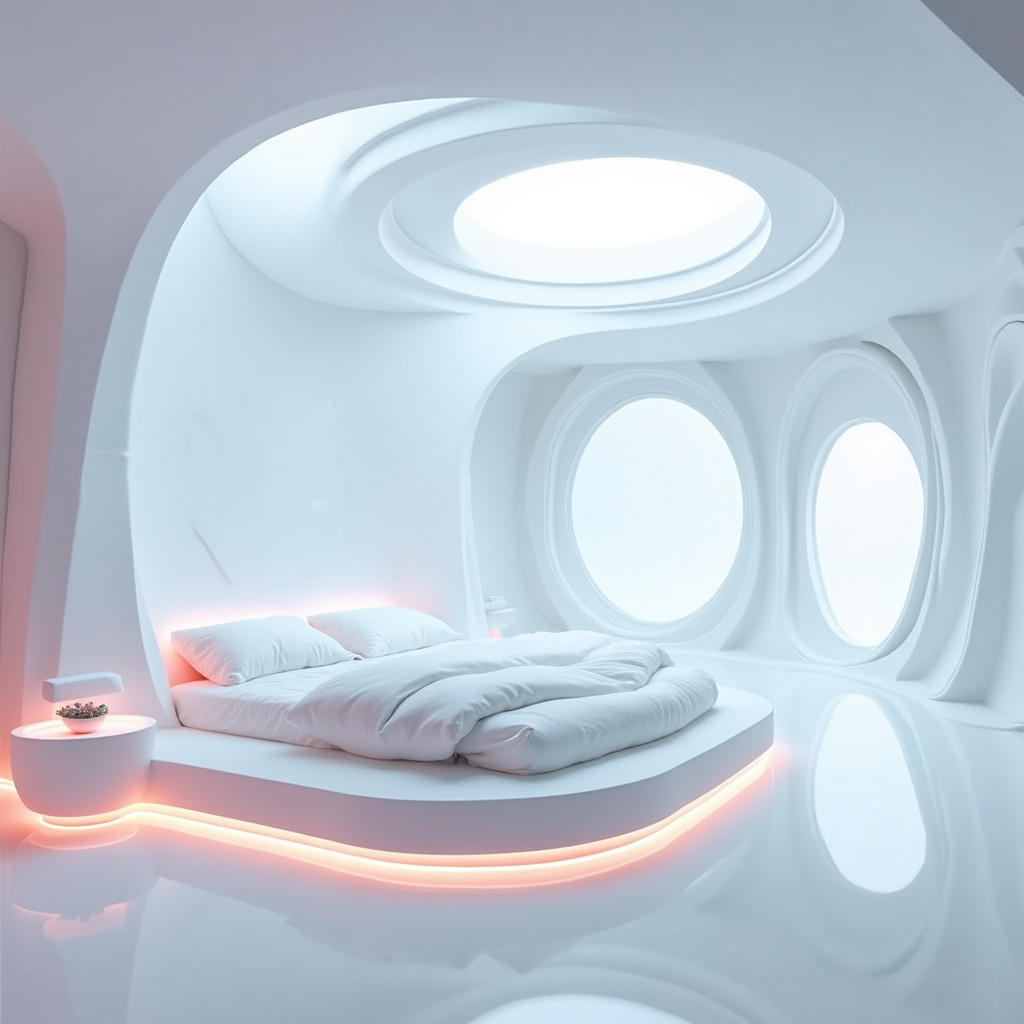 modern luxury master white bedroom 22