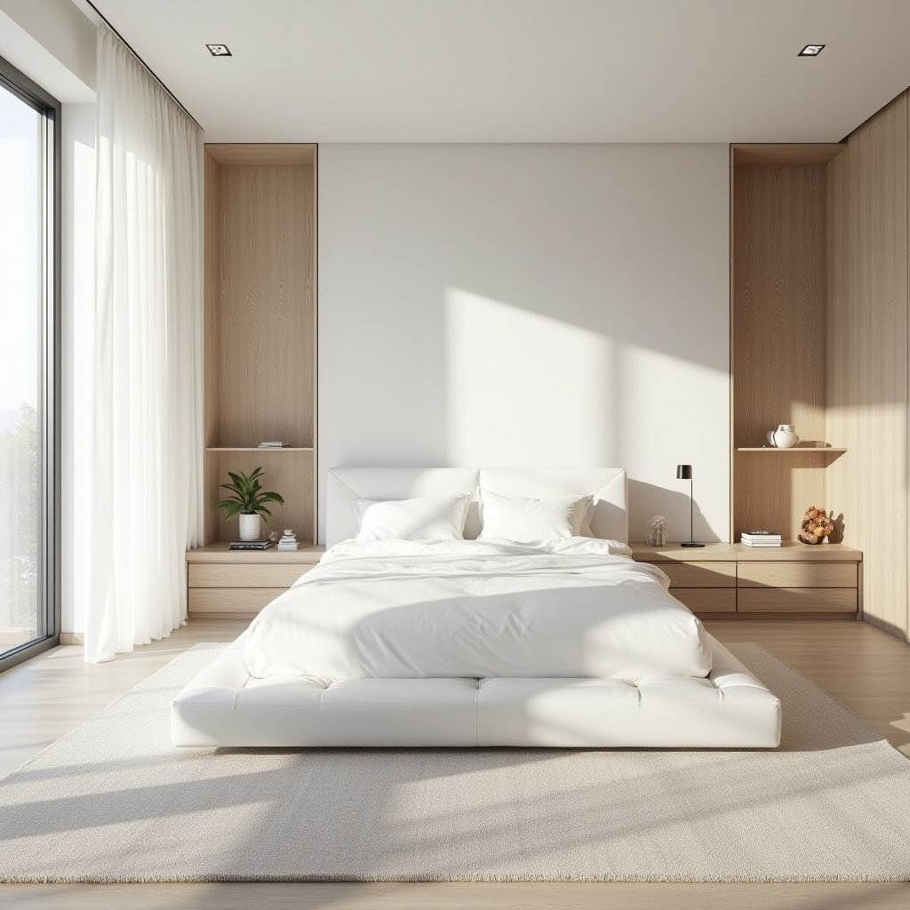 modern luxury master white bedroom 3