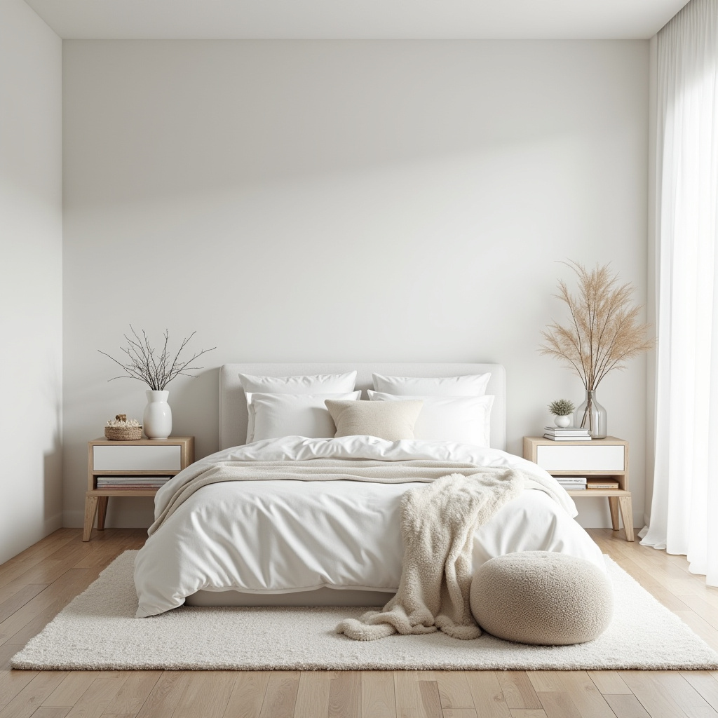 modern luxury master white bedroom 37
