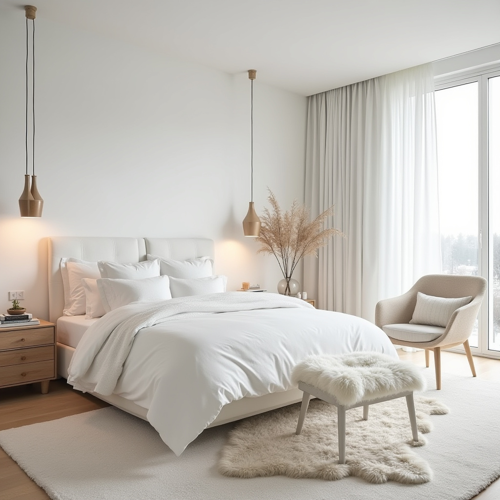 modern luxury master white bedroom 38