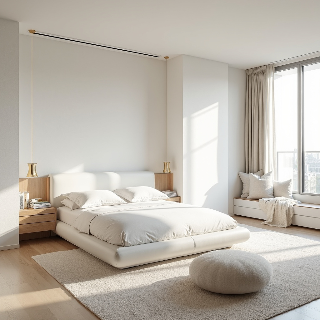 modern luxury master white bedroom 4