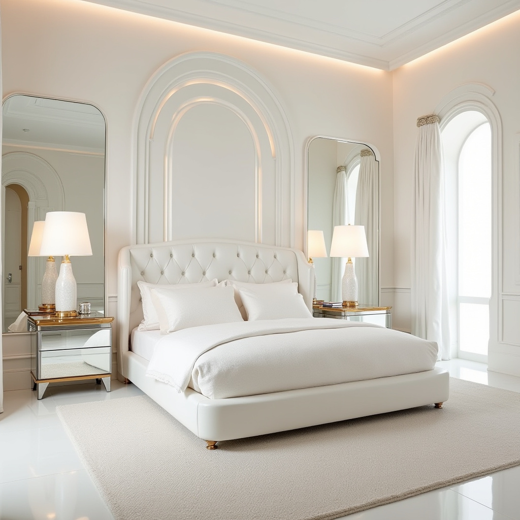 modern luxury master white bedroom 5
