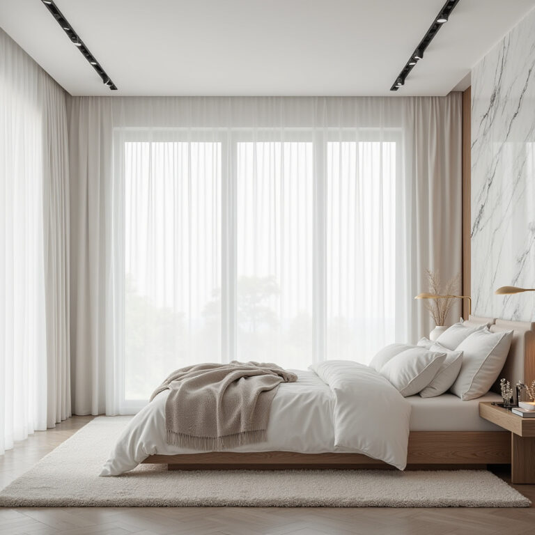 modern luxury white bedroom 1