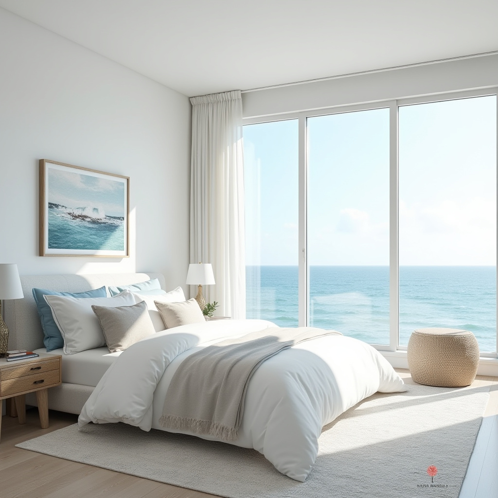 modern luxury white bedroom 14