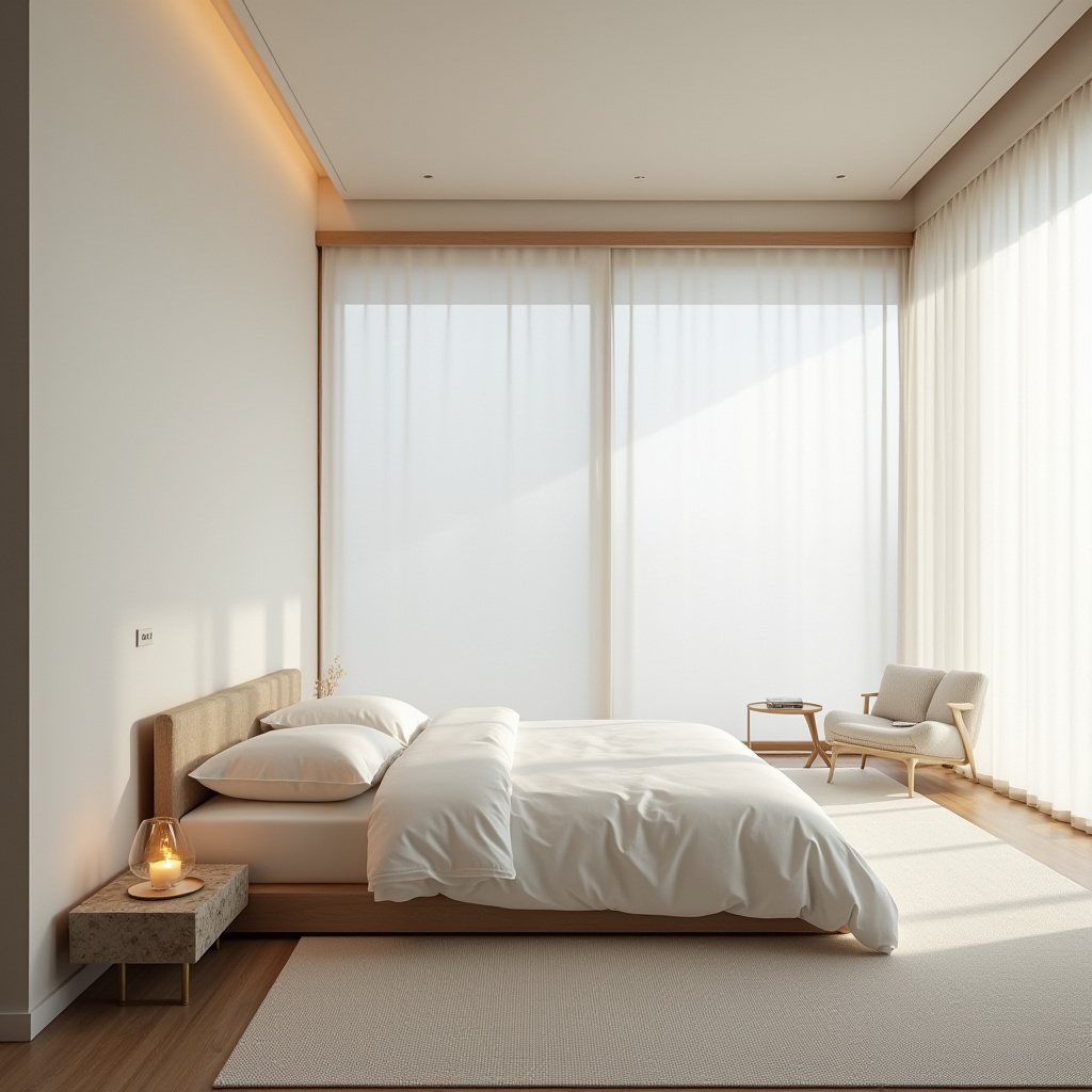 modern luxury white bedroom 15