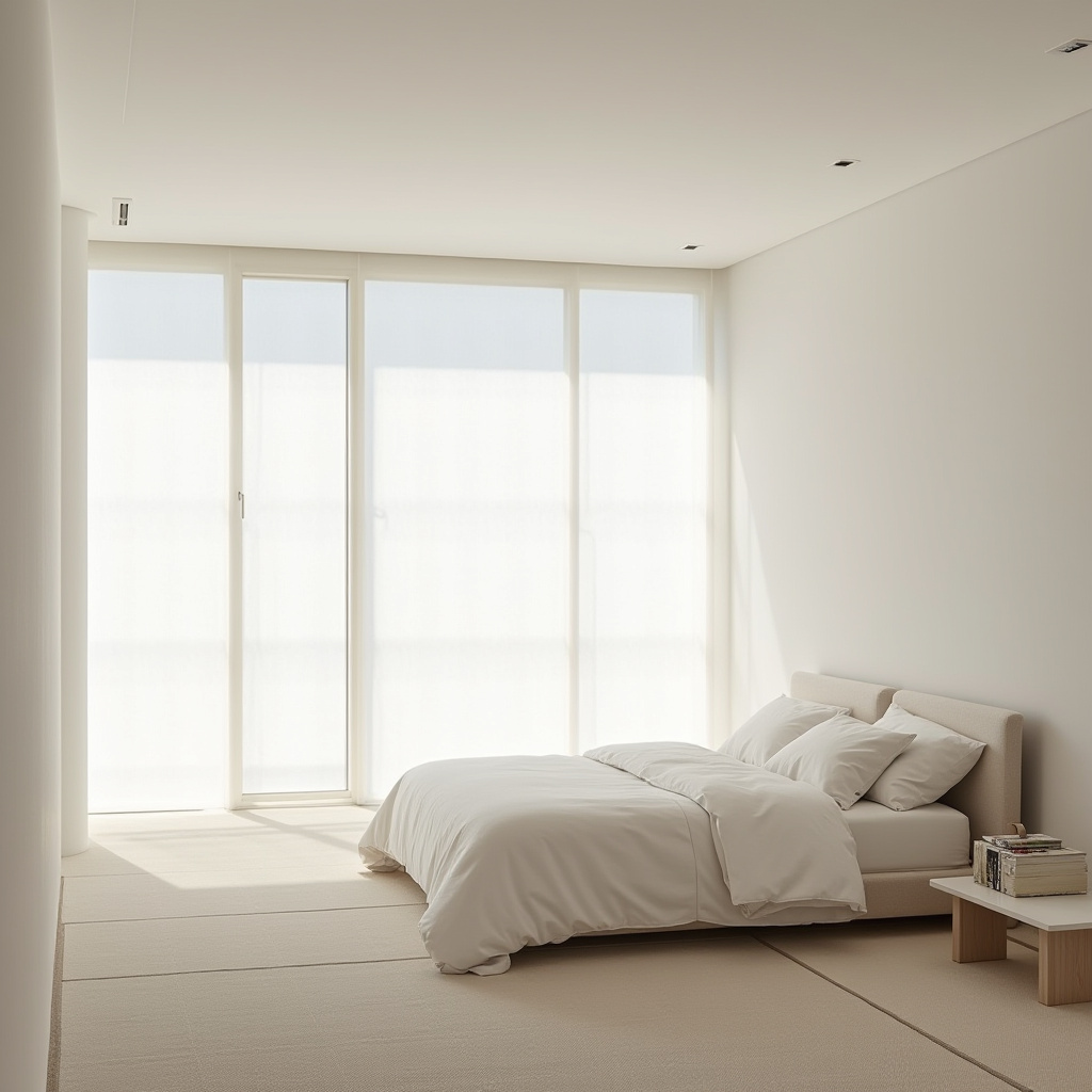 modern luxury white bedroom 16