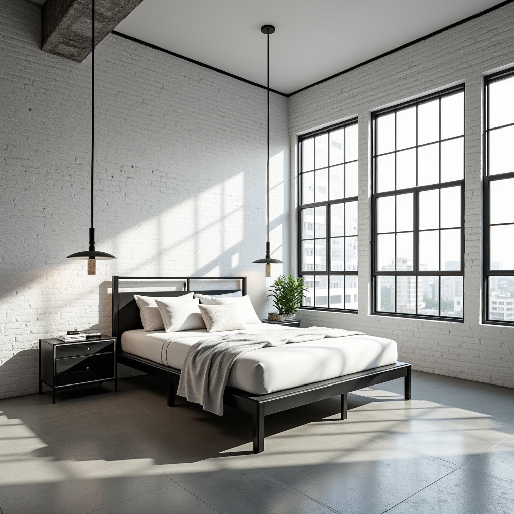 modern luxury white bedroom 17