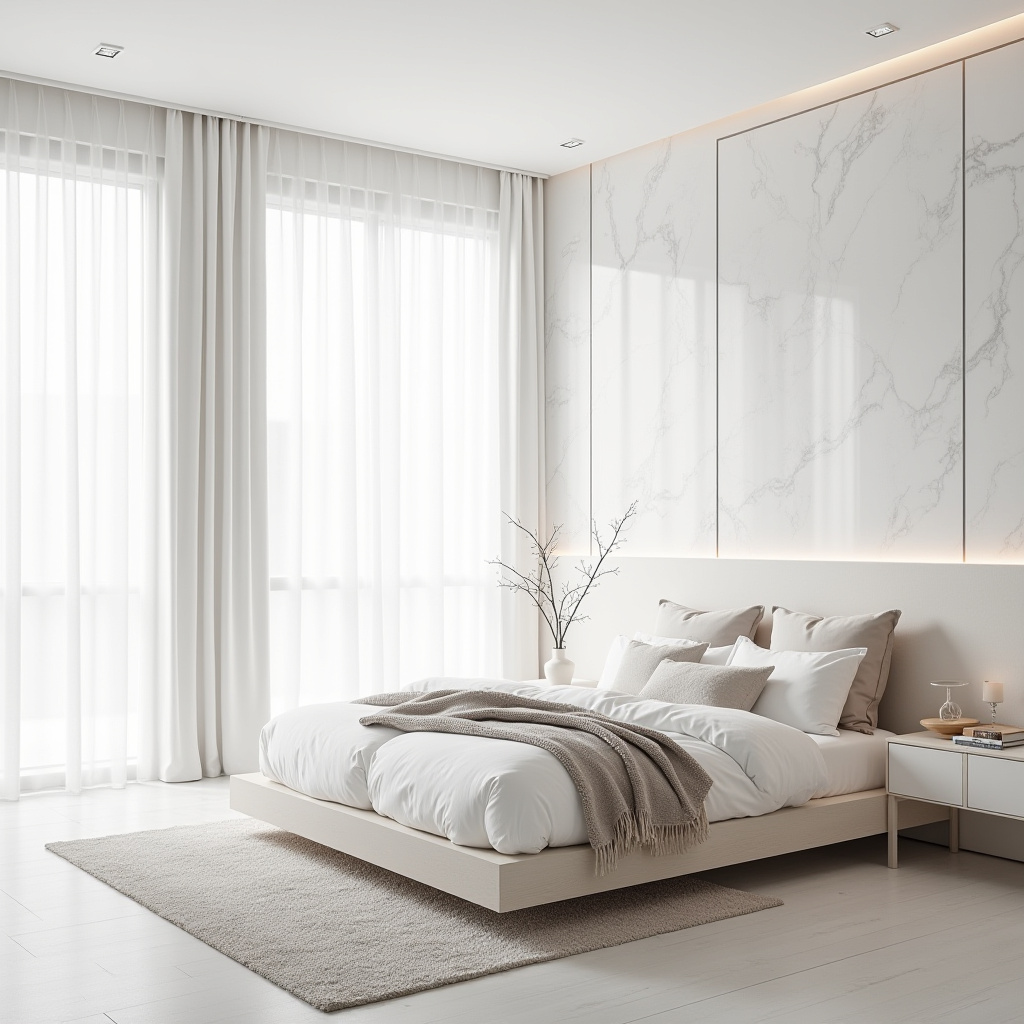 modern luxury white bedroom 2