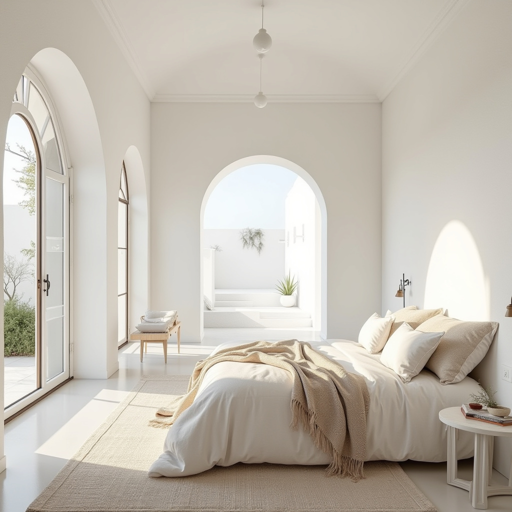 modern luxury white bedroom 23