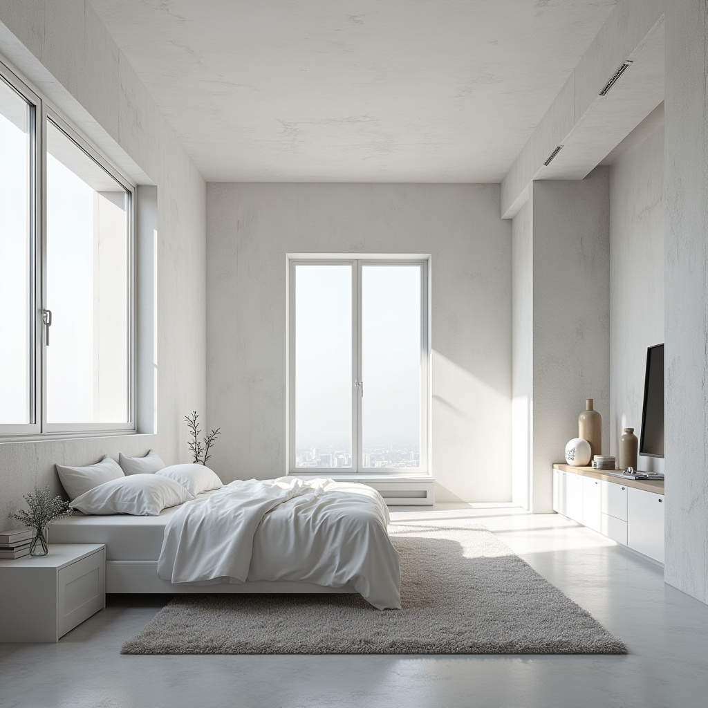 modern luxury white bedroom 28