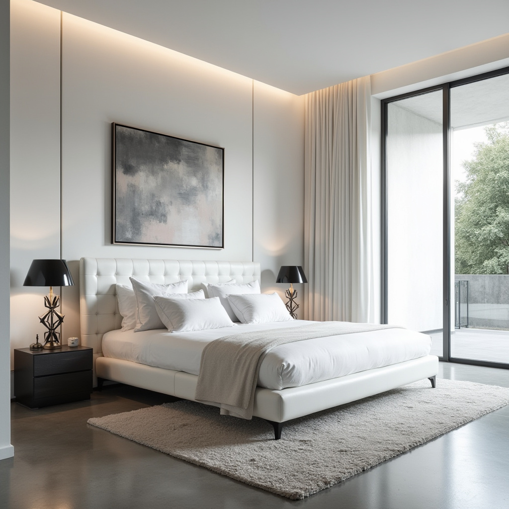 modern luxury white bedroom 3