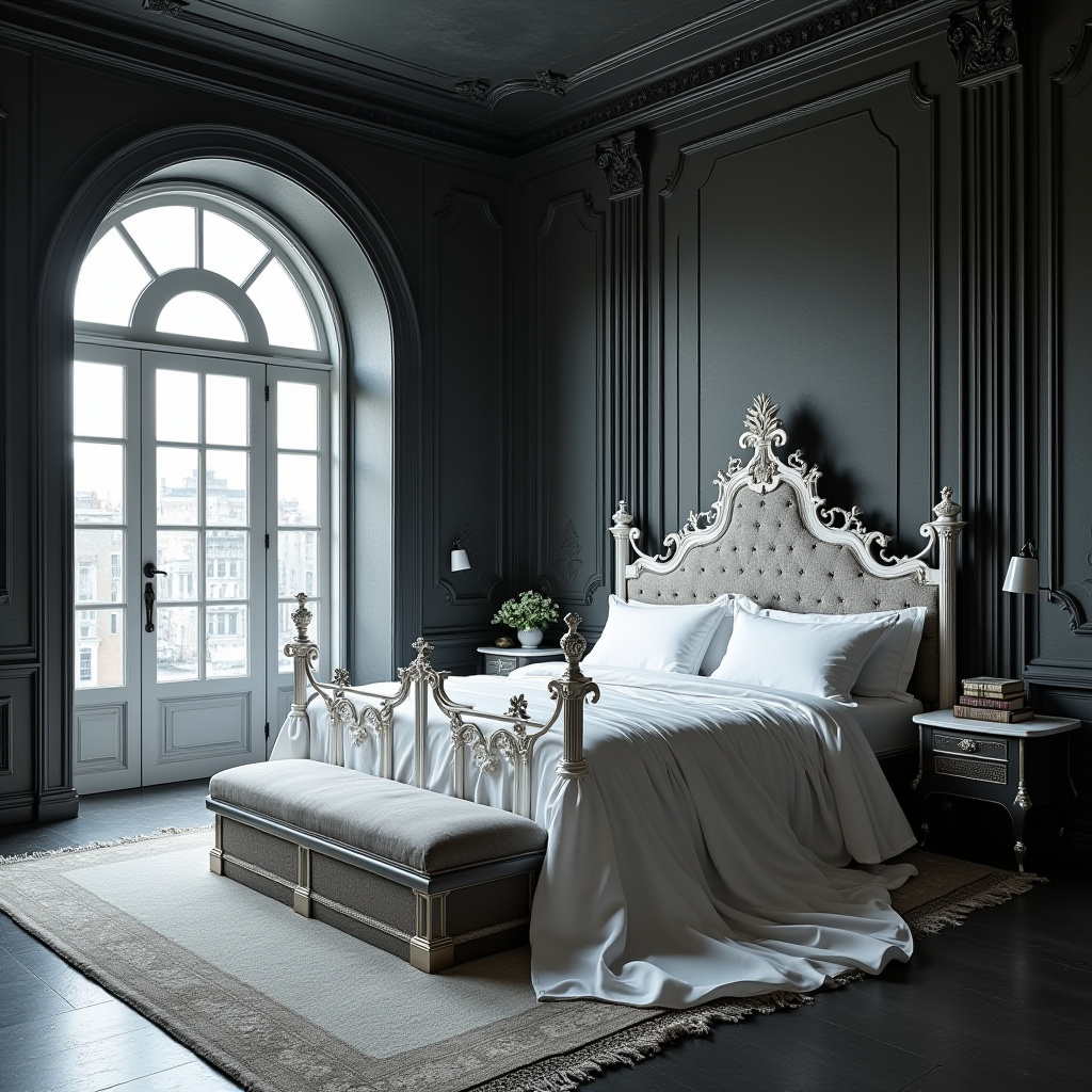 modern luxury white bedroom 32
