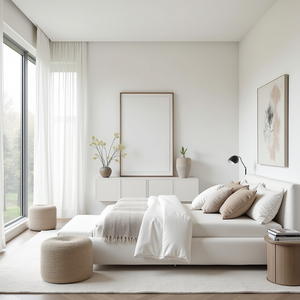 modern luxury white bedroom 35