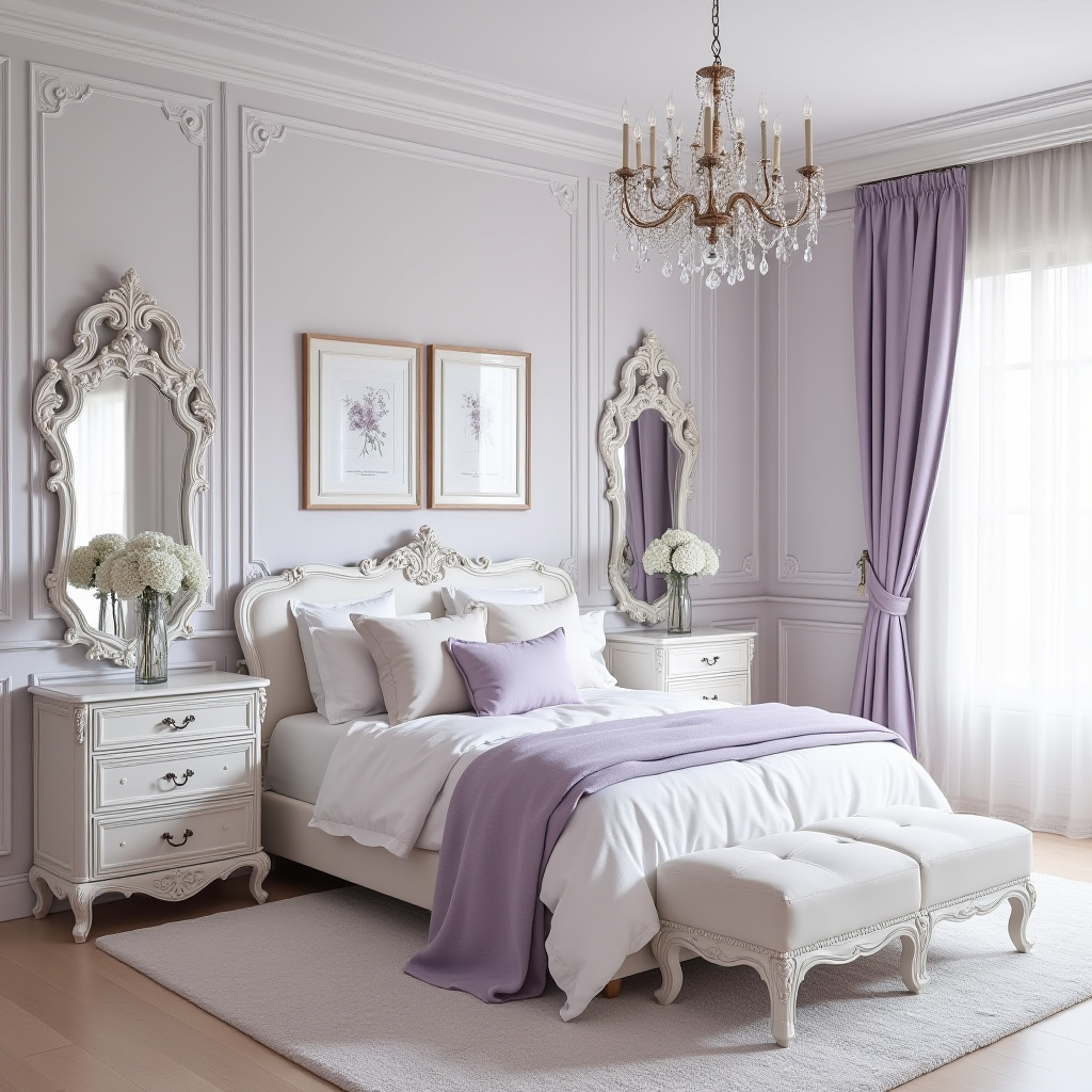 modern luxury white bedroom 37