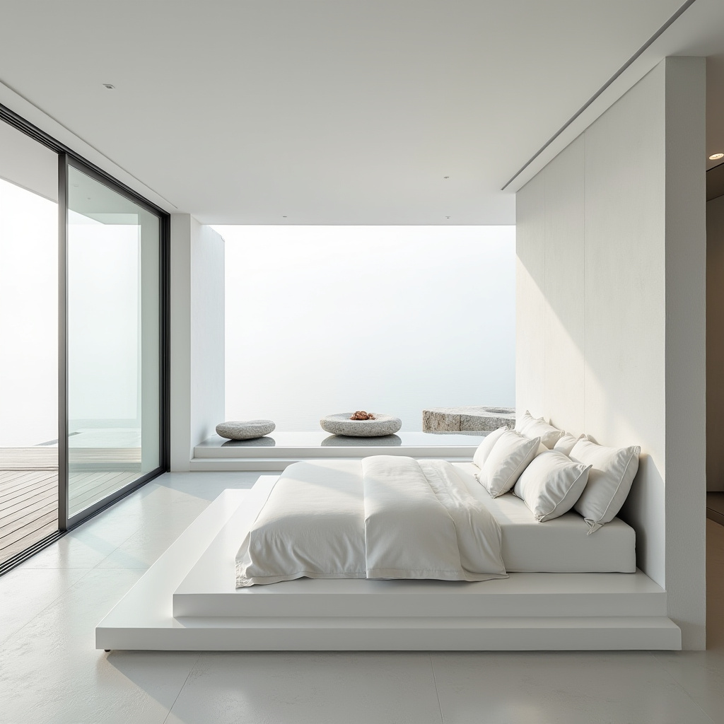 modern luxury white bedroom 39