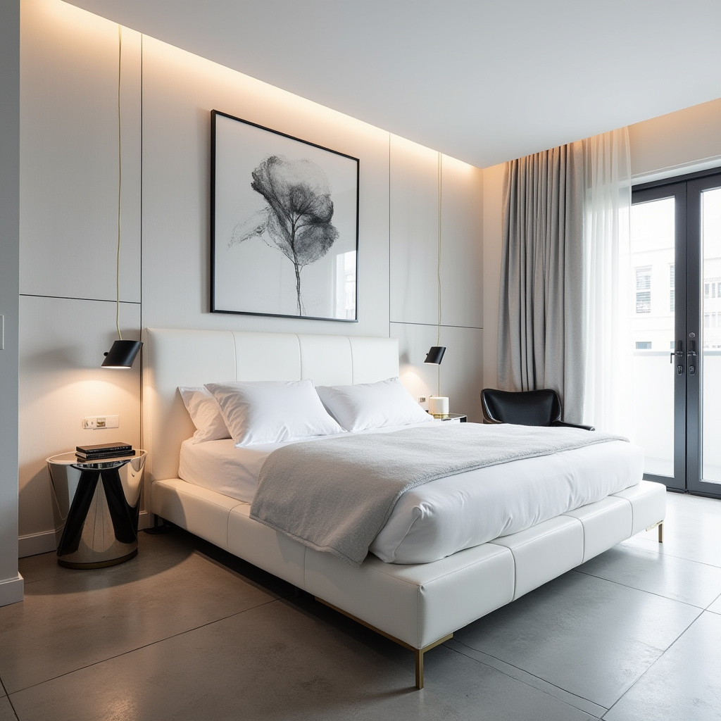 modern luxury white bedroom 4