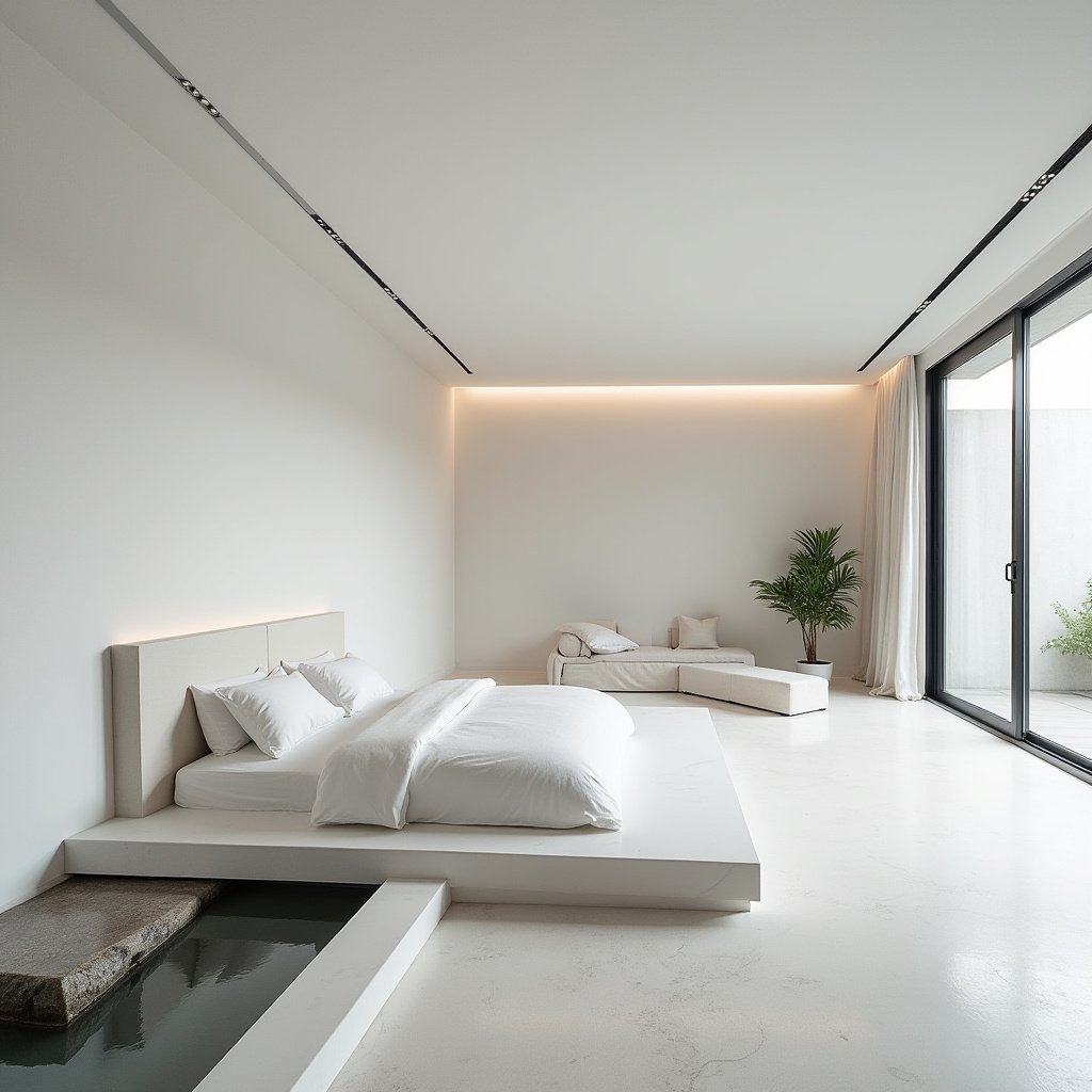 modern luxury white bedroom 40