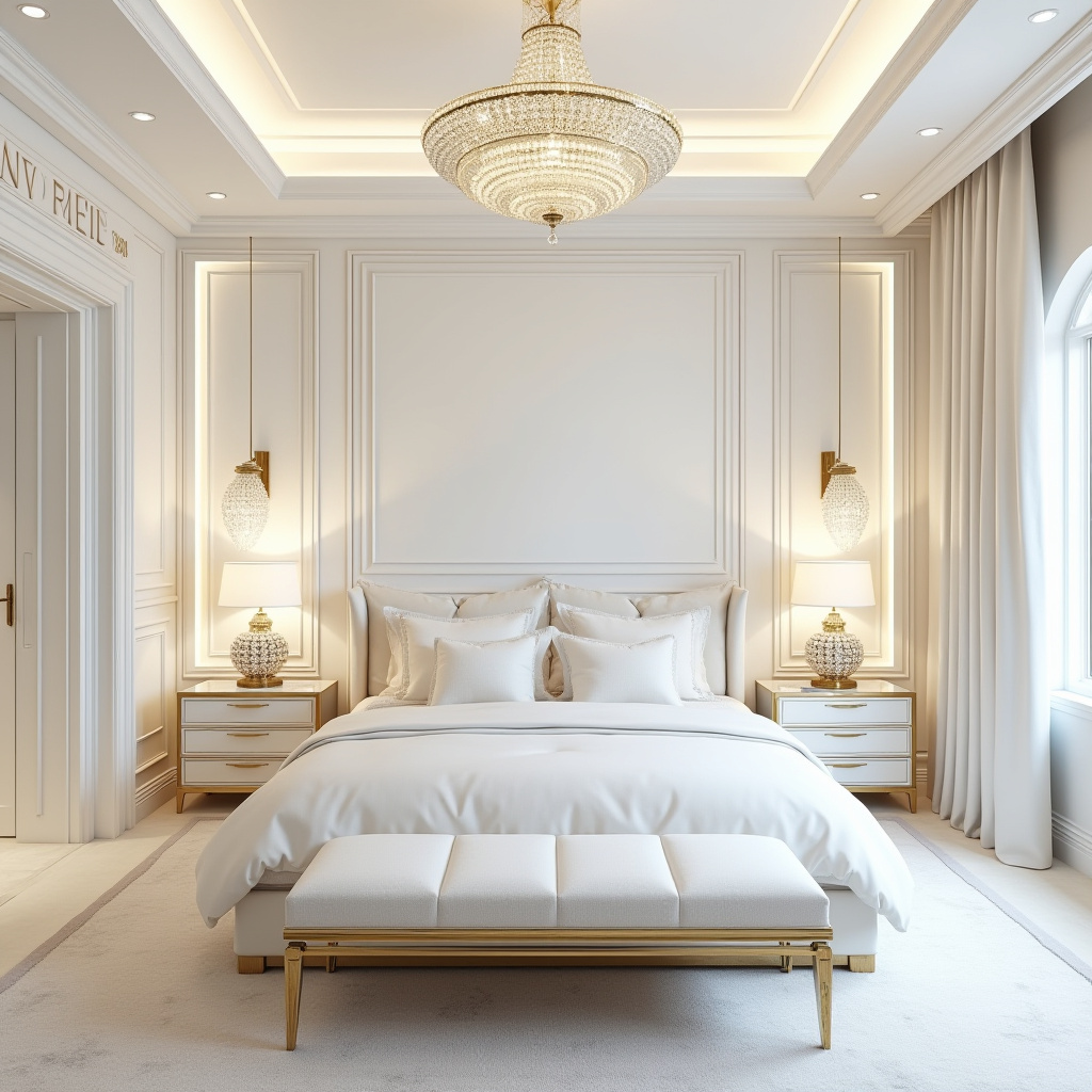 modern luxury white bedroom 7