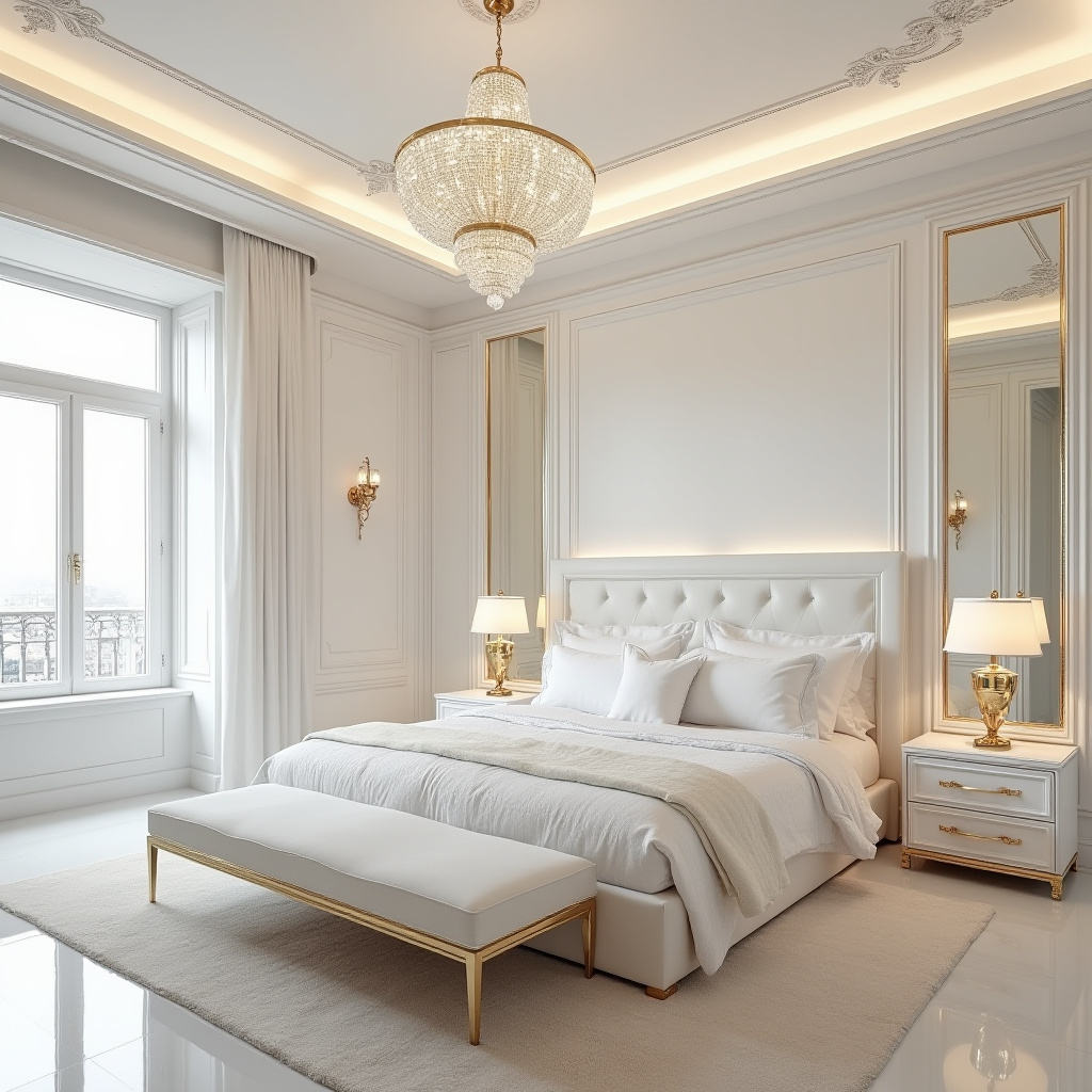 modern luxury white bedroom 8