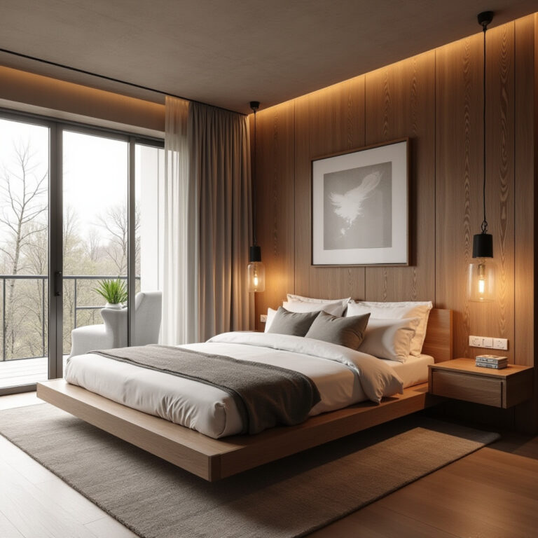 modern luxury wood bedroom 1